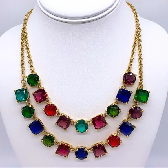 Kate Spade Kaleidoscope Jeweled Necklace - Picture 1 of 4